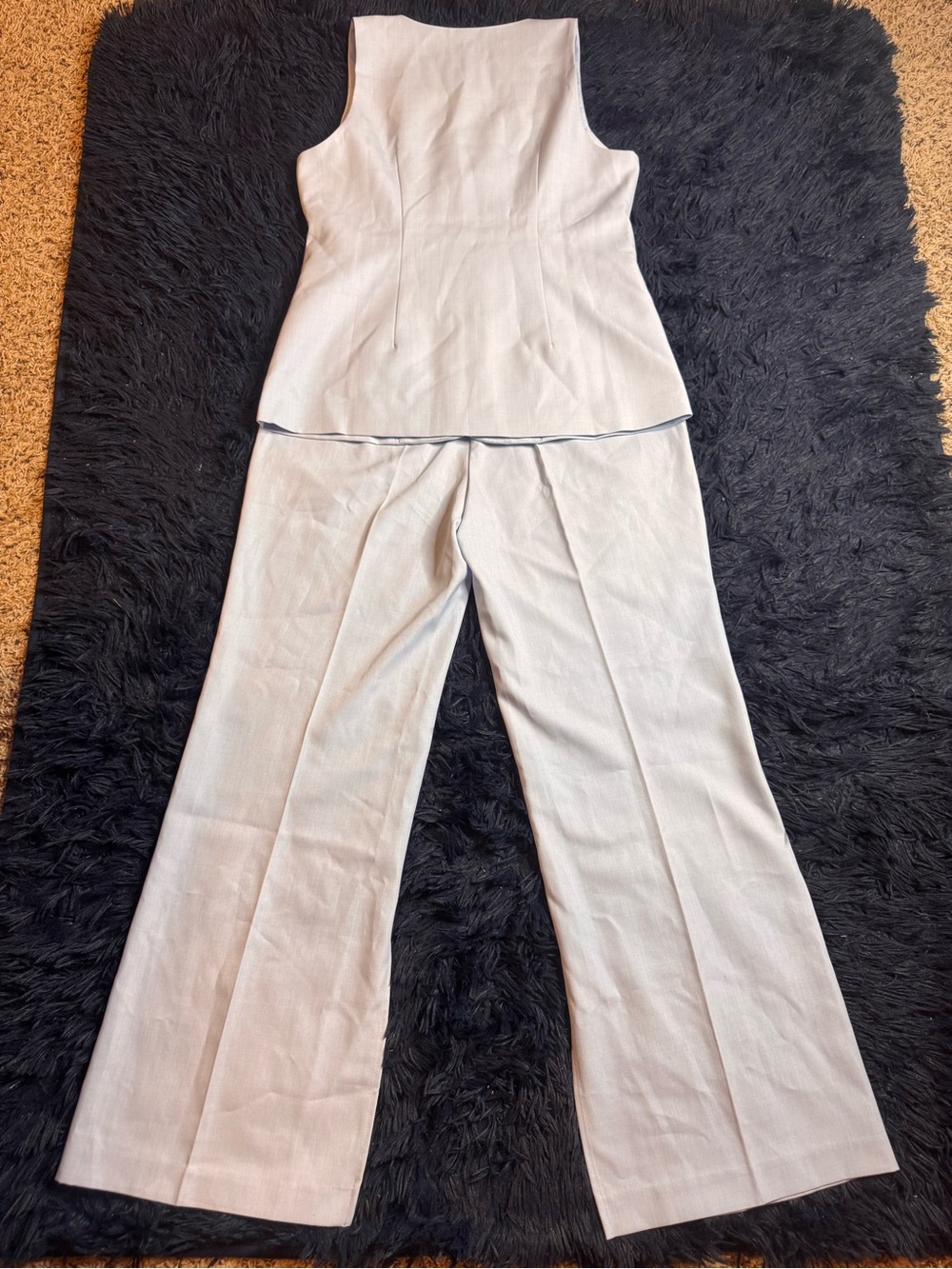 NWT Commense Button Split Sleeveless Pants Set in Baby Blue. Size XL - Picture 8 of 11